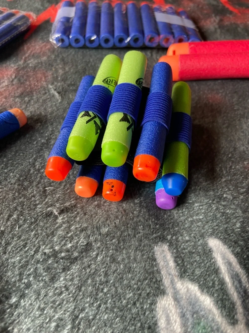 Nerf Bundle - 45 Darts + Battle Vest & Multi Dart Wrist Holder